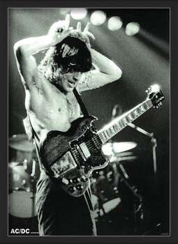Zarámovaný plagát AC/DC - Angus Young 1979