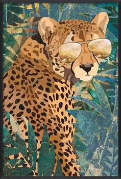 Plagát Moviestar Cheetah in the gold and green jungle