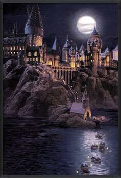 Plagát Harry Potter - Hogwarts full moon