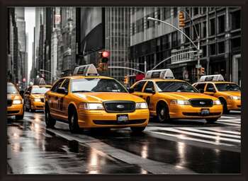 Plagát Taxis in new york