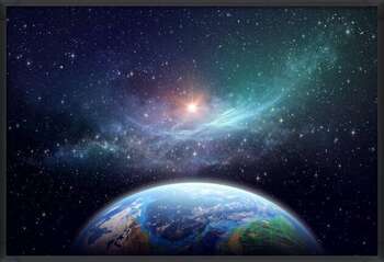 Plagát Exoplanet in deep space