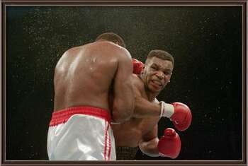 Plagát Mike Tyson Delivers KO Punch To Larry Holmes