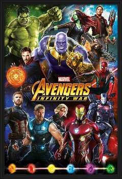 Zarámovaný plagát Avengers: Infinity War - Characters