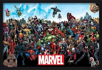 Zarámovaný plagát Marvel - Universe