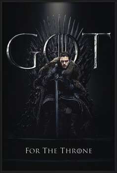 Zarámovaný plagát Game of Thrones - Jon For The Throne