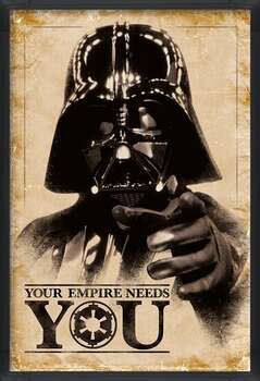 Zarámovaný plagát Star Wars - Your Empire Needs You