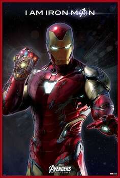 Zarámovaný plagát Avengers Endgame - I Am Iron Man