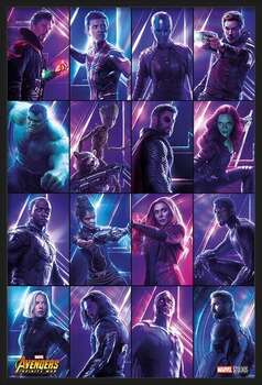 Zarámovaný plagát Avengers: Infinity War - Heroes