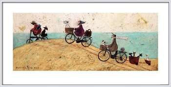 Zarámovaný plagát Sam Toft - Electric Bike Ride
