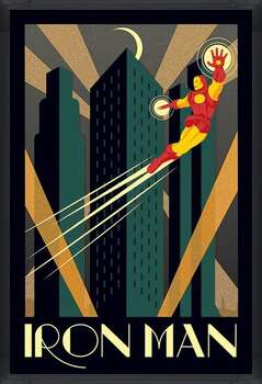 Zarámovaný plagát Marvel Deco - Iron man